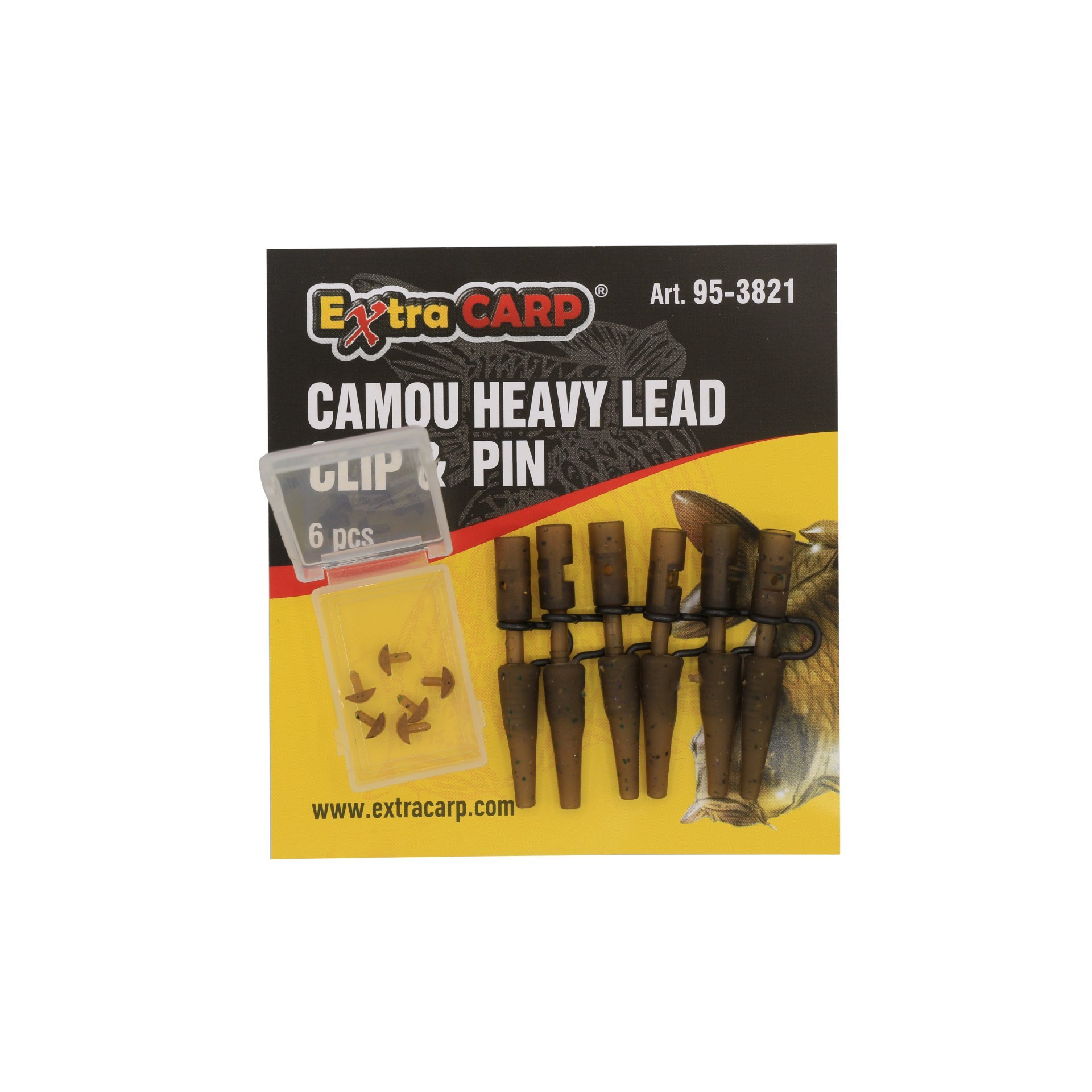 Camou Heavy Lead Clip & Pin 6