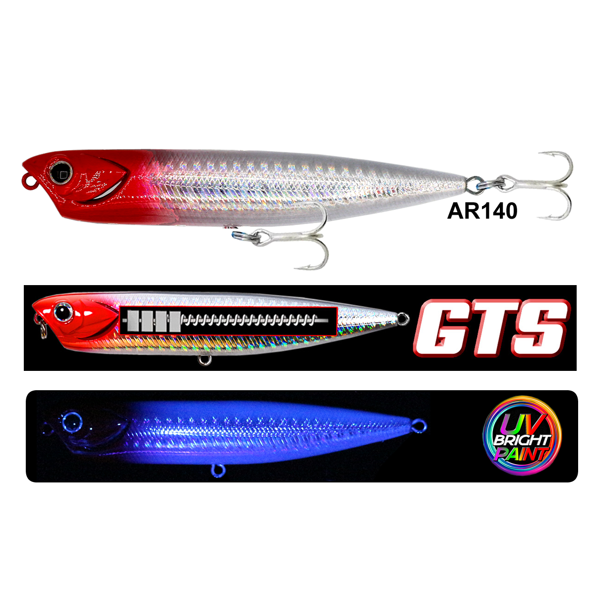 Eurofish Aragon VATIS Popper 100mm 15gr Su Üstü Maket Balık AR140