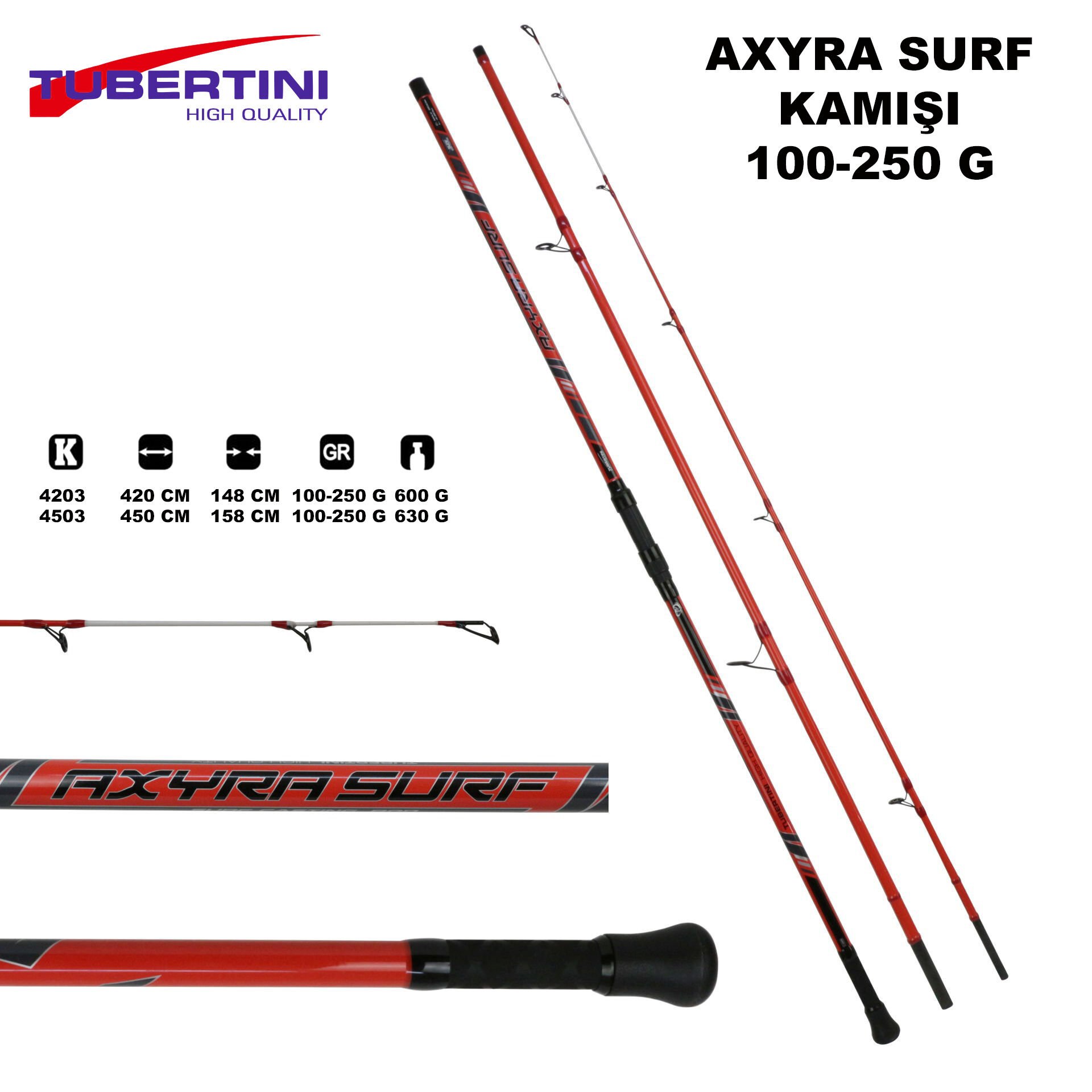 Axyra Surf Kamışı 100-250 g
