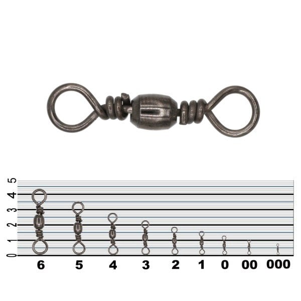 Düz Fırdöndü Black Nickel 144'lü