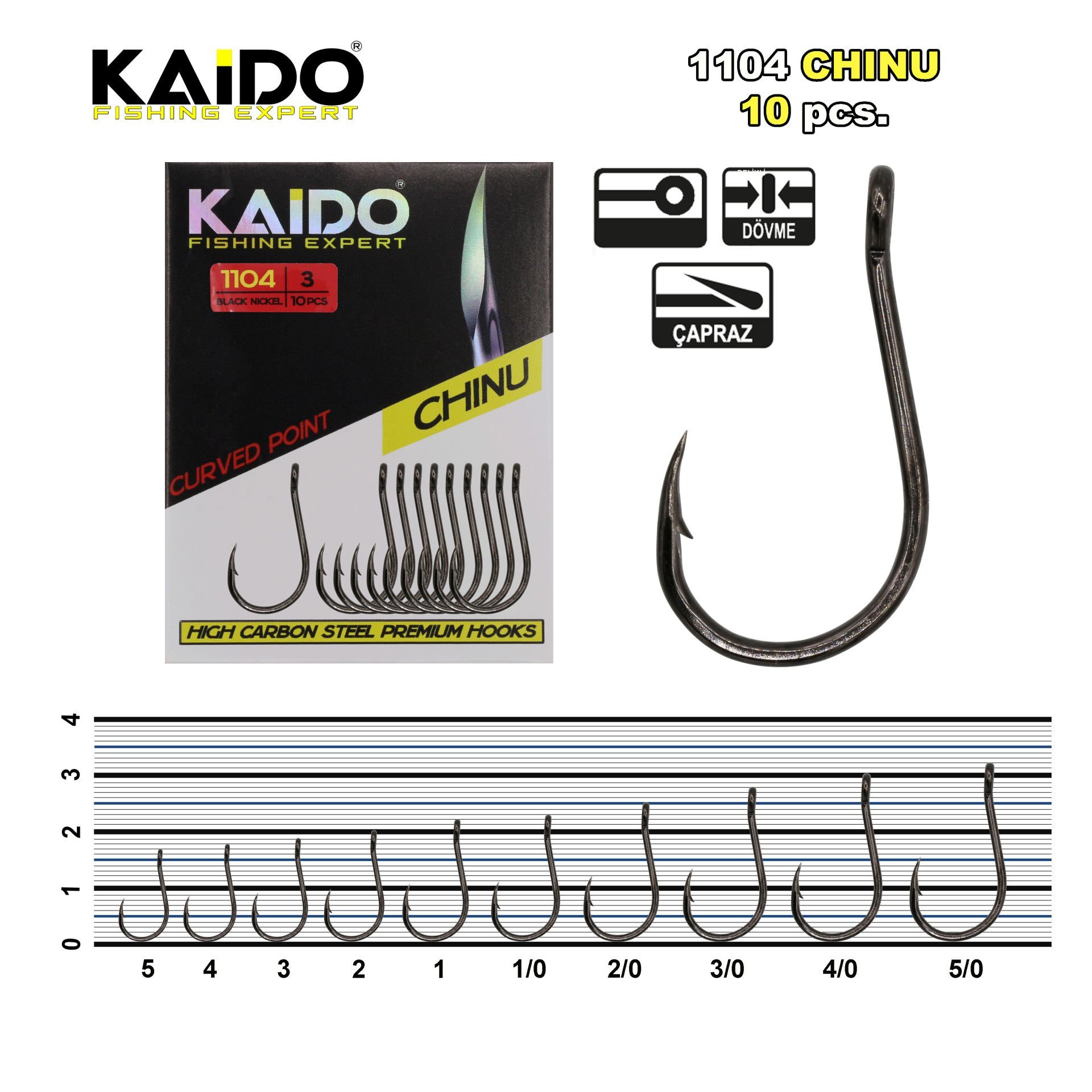 Chinu 1104BN Olta İğnesi (10 pcs)