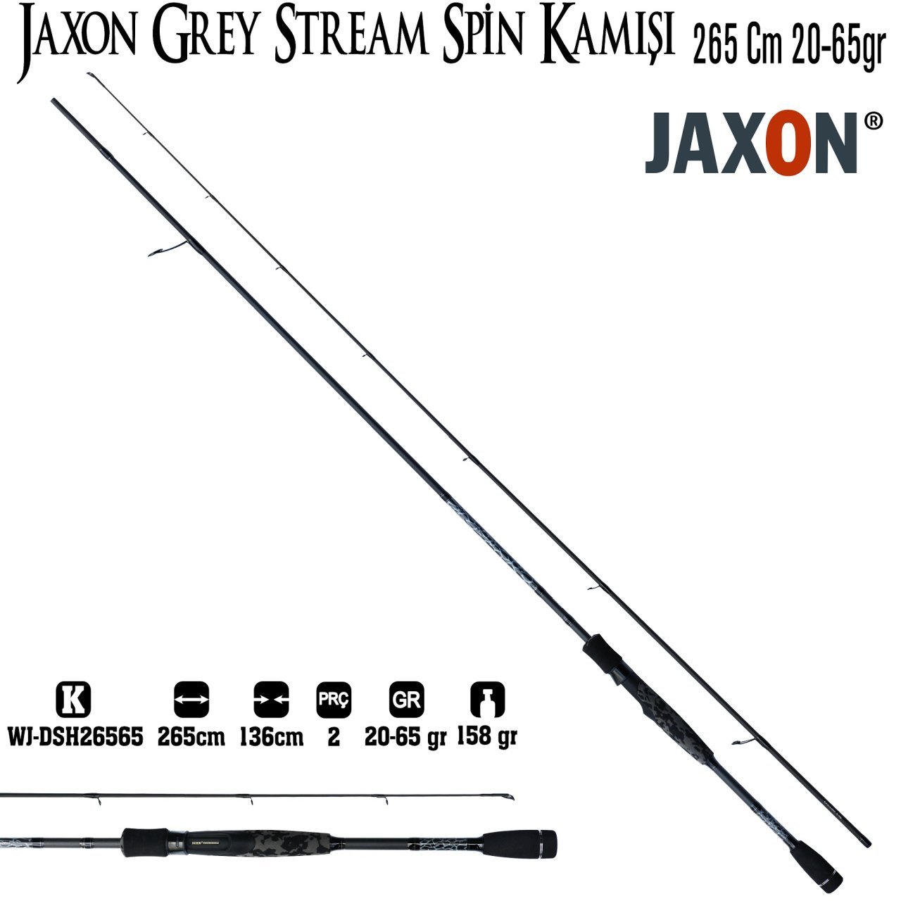 Jaxon Grey Stream Spin Kamışı 20-65g