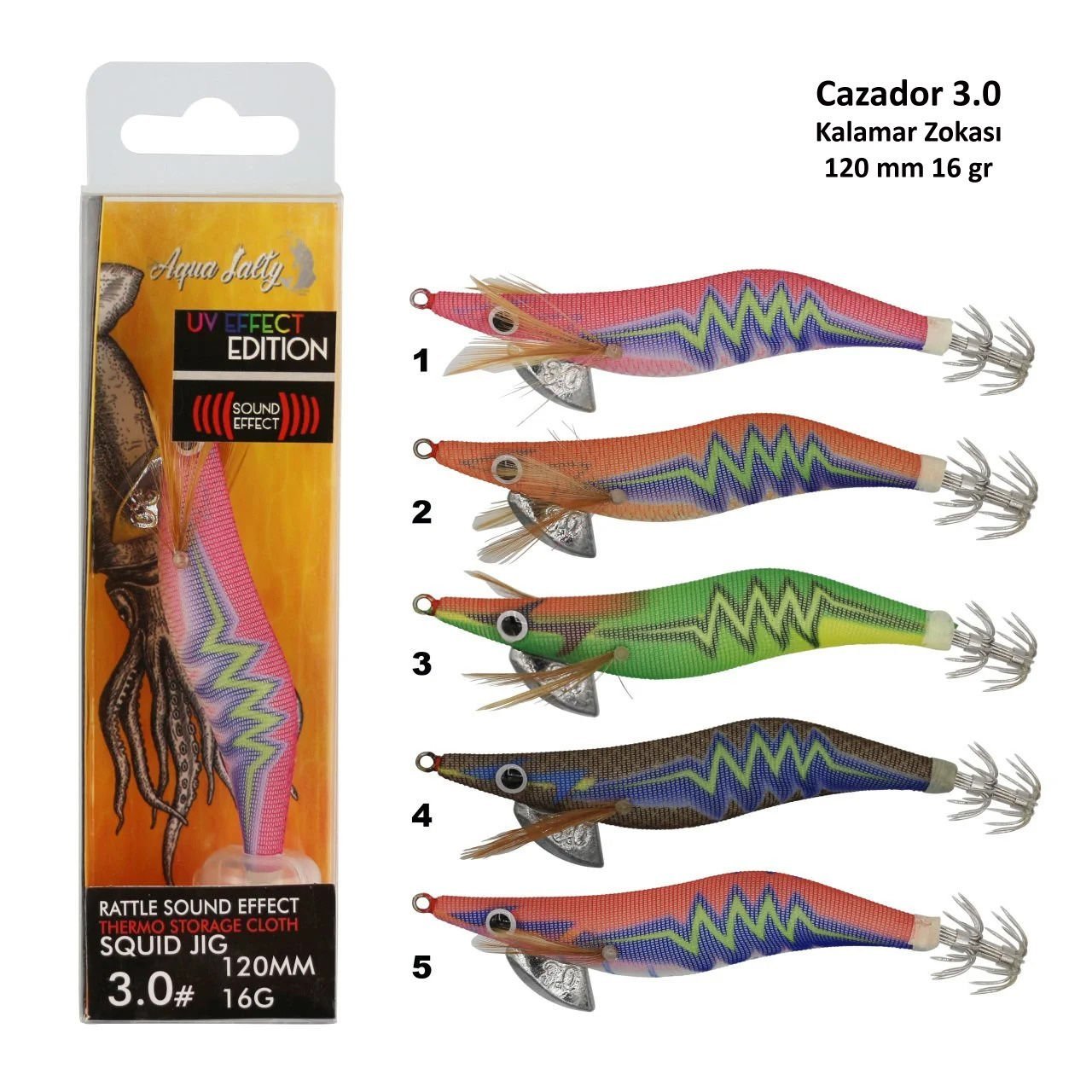 Cazador Squid Jig Kalamar Zokası 120Mm 16G 3.0