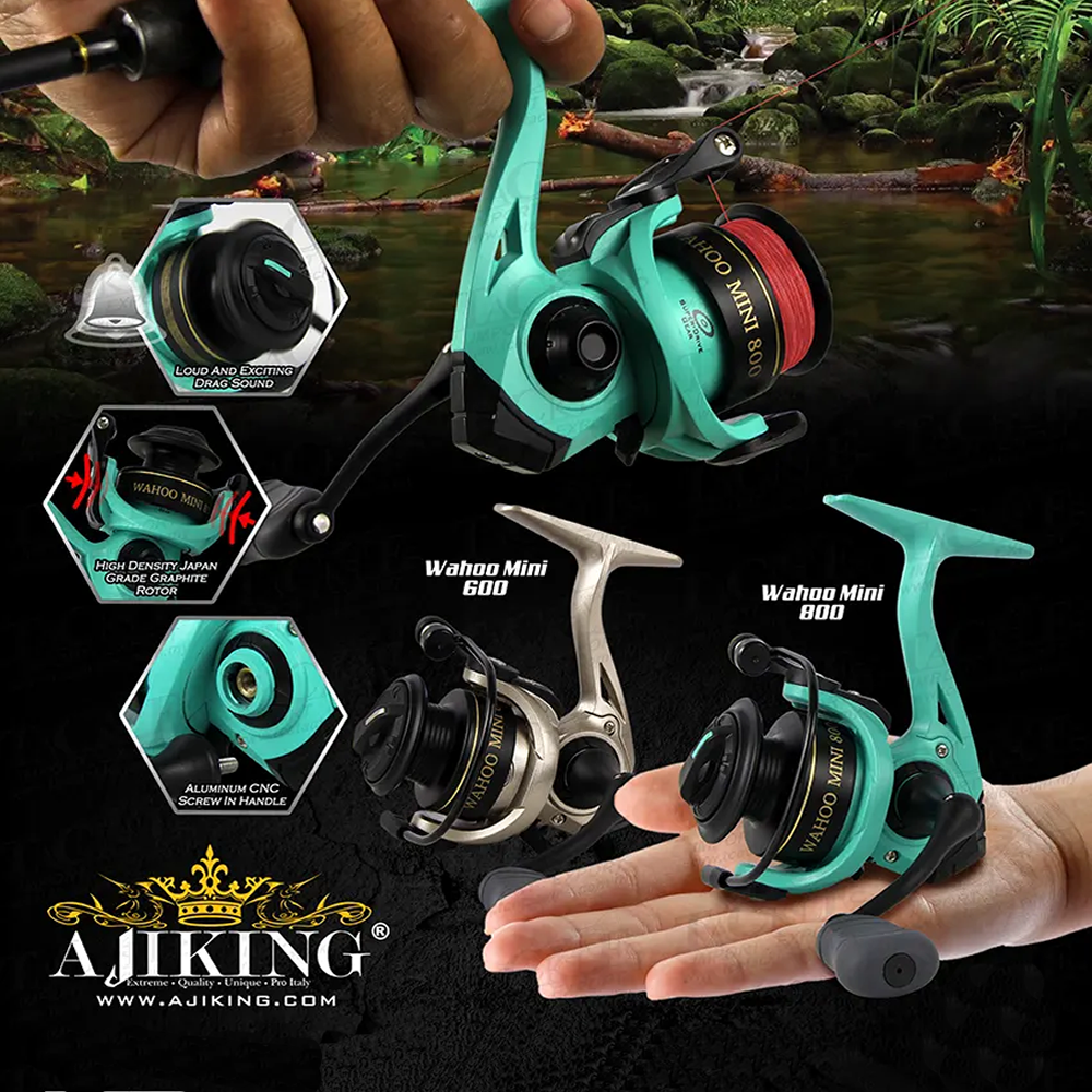 AJIKING Wahoo Mini 800 Green 3+1 LRF Olta Makinesi