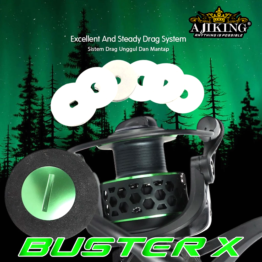 AJIKING Buster X 5+1BB Olta Makinesi