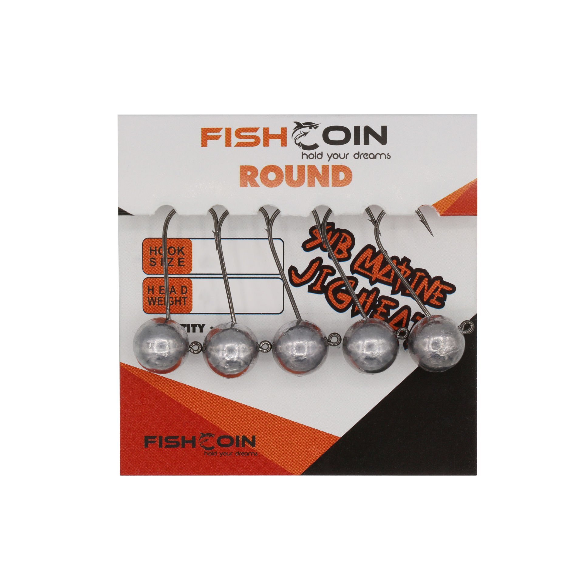 Fishcoin Round Jighead 4-4.5 Gr