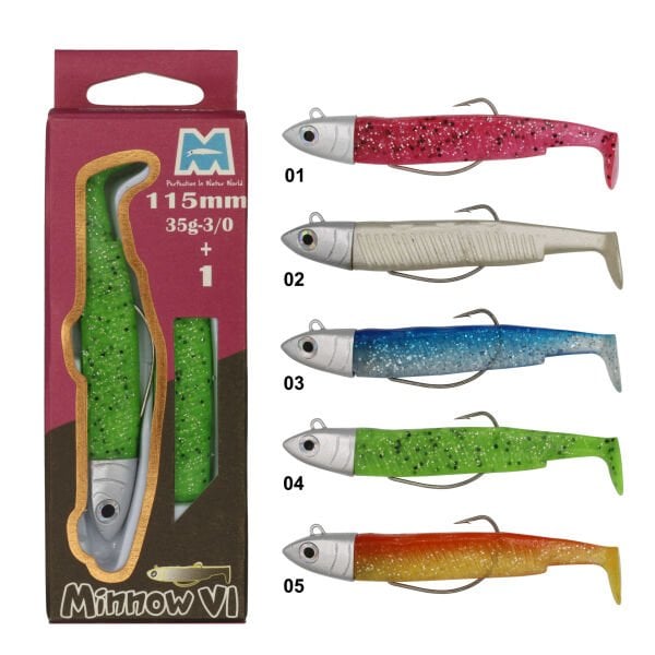 Minnow 6 Süper 115 mm Silikon 35g-3/0+1