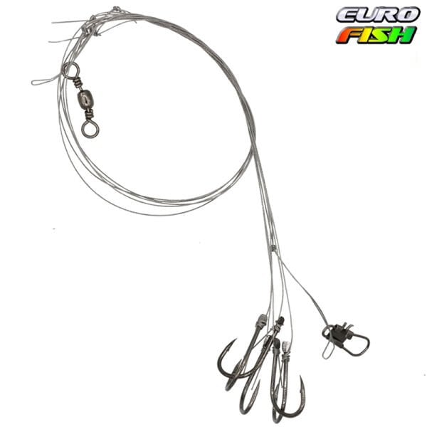 Eurofish Çelik Tel 5 İğneli Hazır Takım 15 Lbs