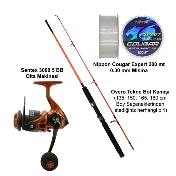 Overo Tekne Bot Olta Seti  (AV VİDEOLU)