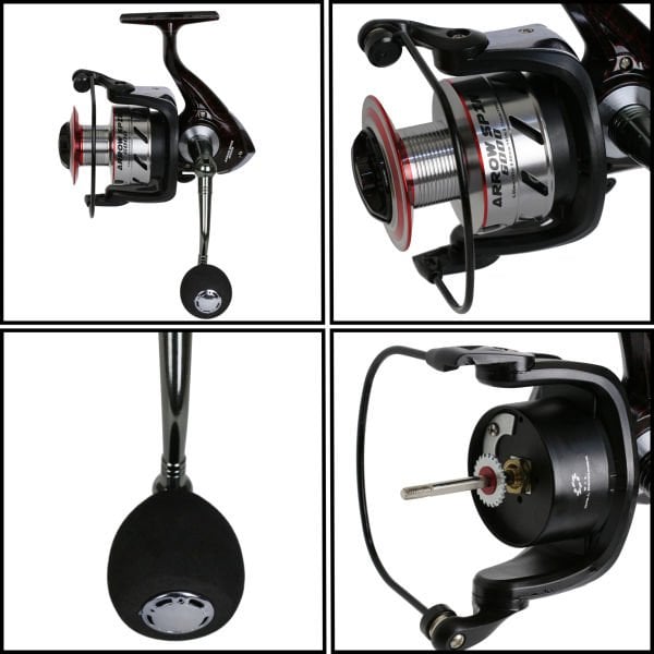 AJIKING Arrow Spin Red 5+1BB Olta Makinesi