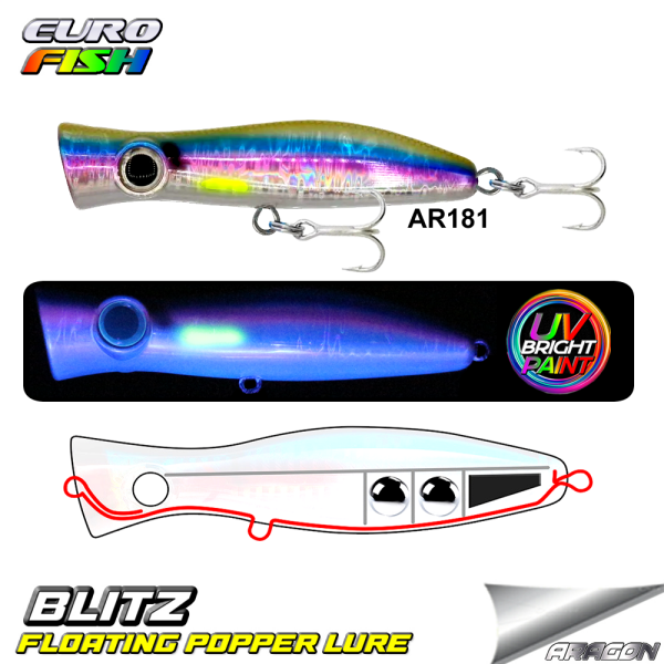 Blitz Popper 105Mm 30Gr Su Üstü Maket Balık