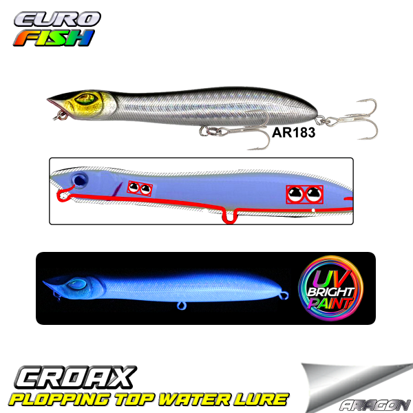 Croax Zigzag 106Mm 11Gr Su Üstü Maket Balık