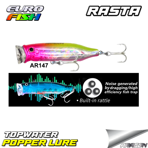 Rasta Popper 70Mm 10Gr Su Üstü Maket Balık