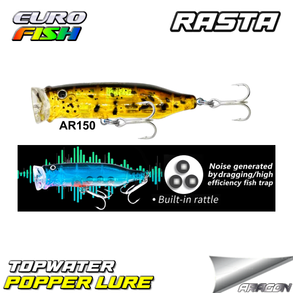 Rasta Popper 70Mm 10Gr Su Üstü Maket Balık
