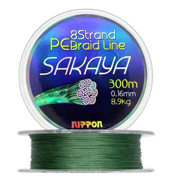 Sakaya 300 Mt İp Misina 8X D.Green