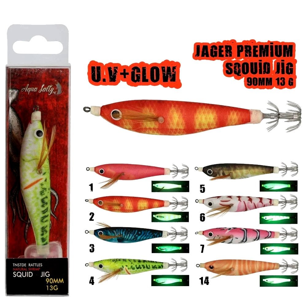 Aqua Salty Jager 9cm/13g Kalamar Zokası