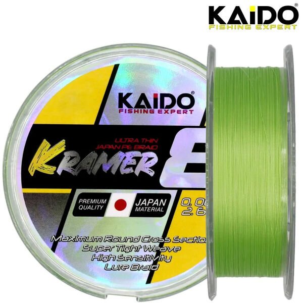 Kramer Japan 8X Braid 250 Mt Lime Green - LodosBalikcilik.com