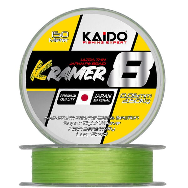 Kramer Japan 8X Braid 150 Mt Lime Green