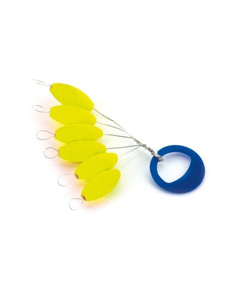 Float Oval 7x15mm #2 Yellow (6) Yüzdürücü Stoper
