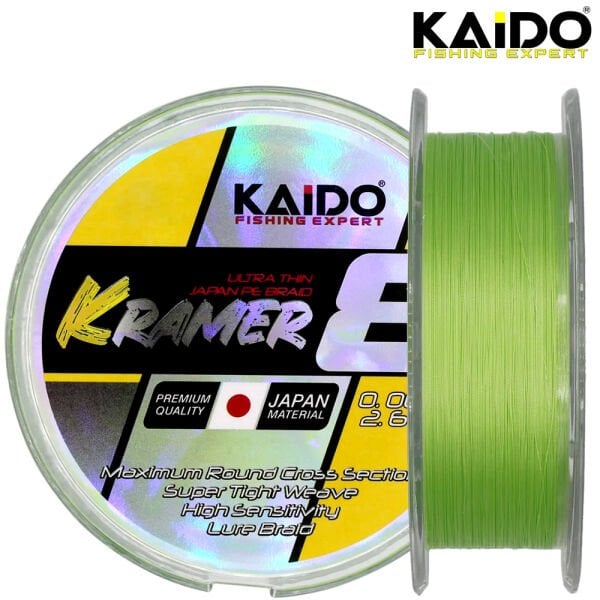 Kramer Japan 8X Braid 250 Mt Lime Green