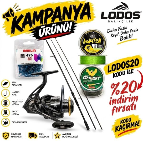 Kaido T-Ruxx Çipura Spin Olta Seti
