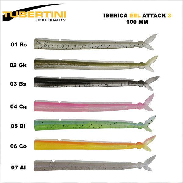 İberica Eel Attack 100 mm 3'lü