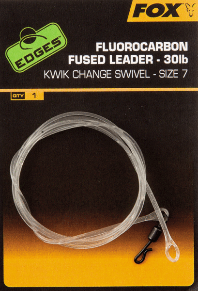 Fox Fluorocarbon fused leader - size 7 kwik change