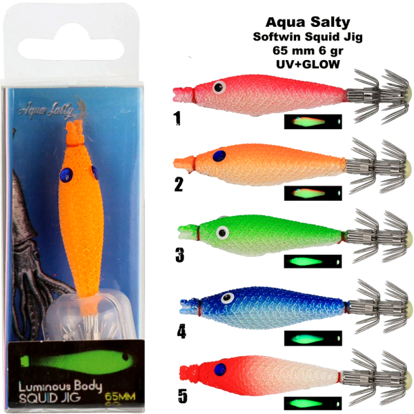 Softwin Squid Jig 65mm 6Gr