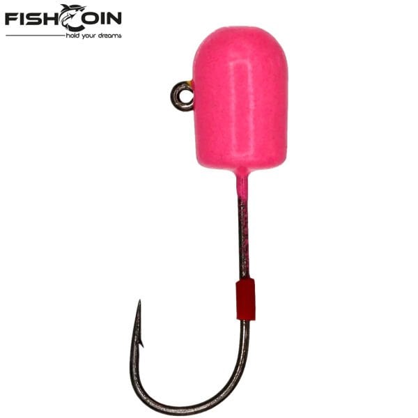 Fishcoin Bomb Jighead Pink Glow 8-1 Gr