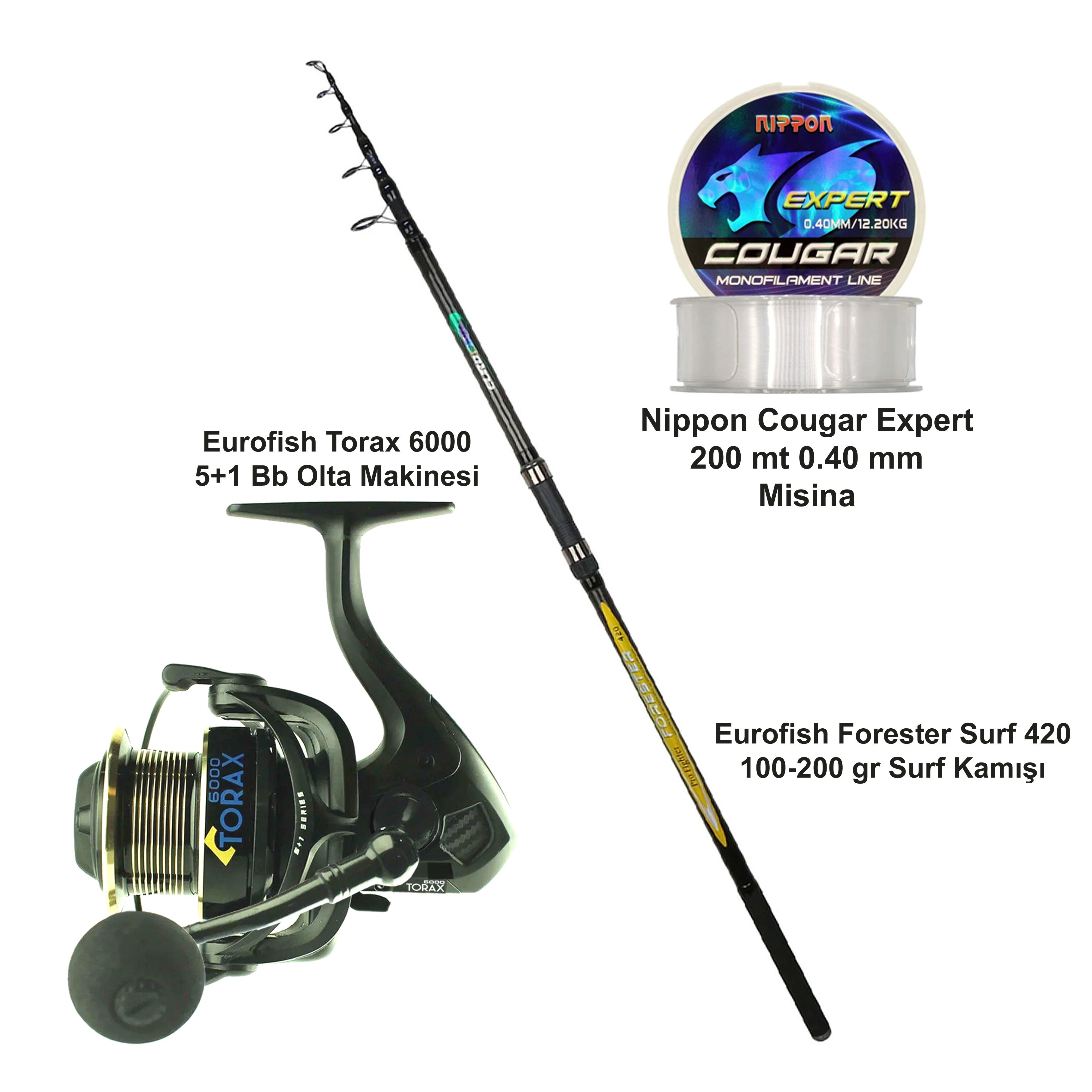 Eurofish Forester 420 100-200 GR + Eurofish Torax 6000 Olta Seti