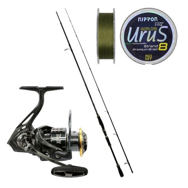 Eurofish Black Mamba 270 cm 8-38 gr + Kaido Velvet 3000 Spin Olta Seti