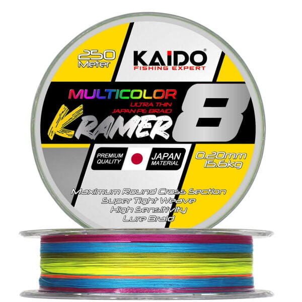 Kramer Japan 8X Braid 250 Mt Multi Color